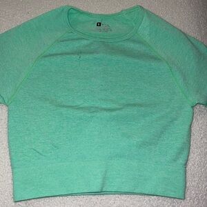 Green work out top